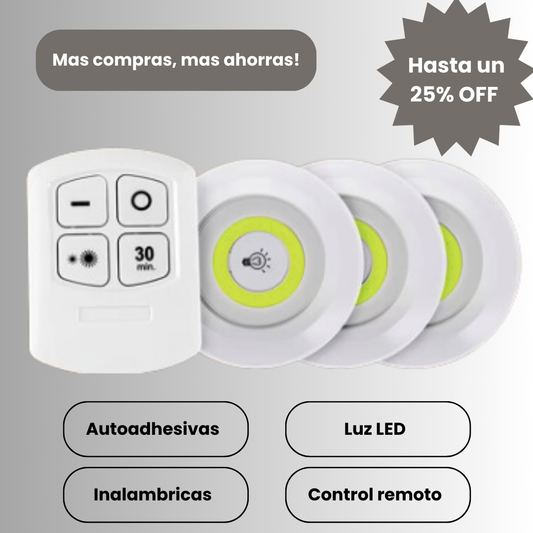 Lámpara inalámbricas InstaLight™ (Kit x3)